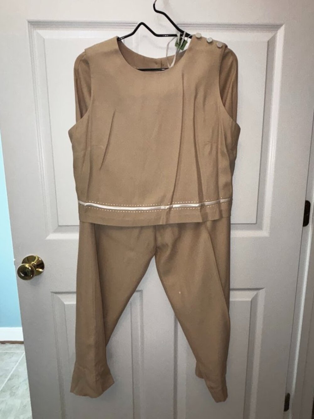 JBS Tan Pantsuit
